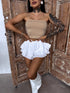 Beige crop tops "MINI LADY"